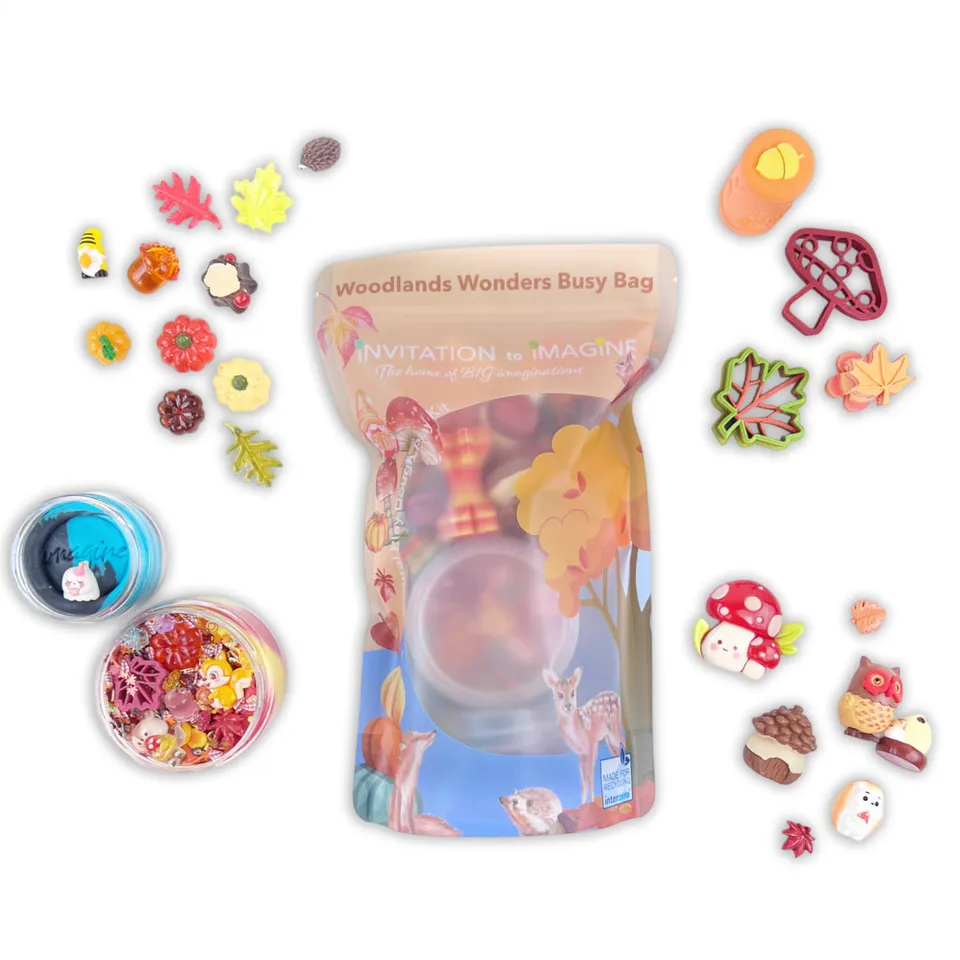 Invitation to Imagine Busy Bag Woodlands Wonders pasta autunno