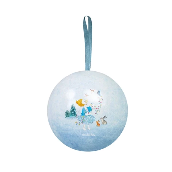 Moulin Roty La Grande Famille palla di Natale 7 cm