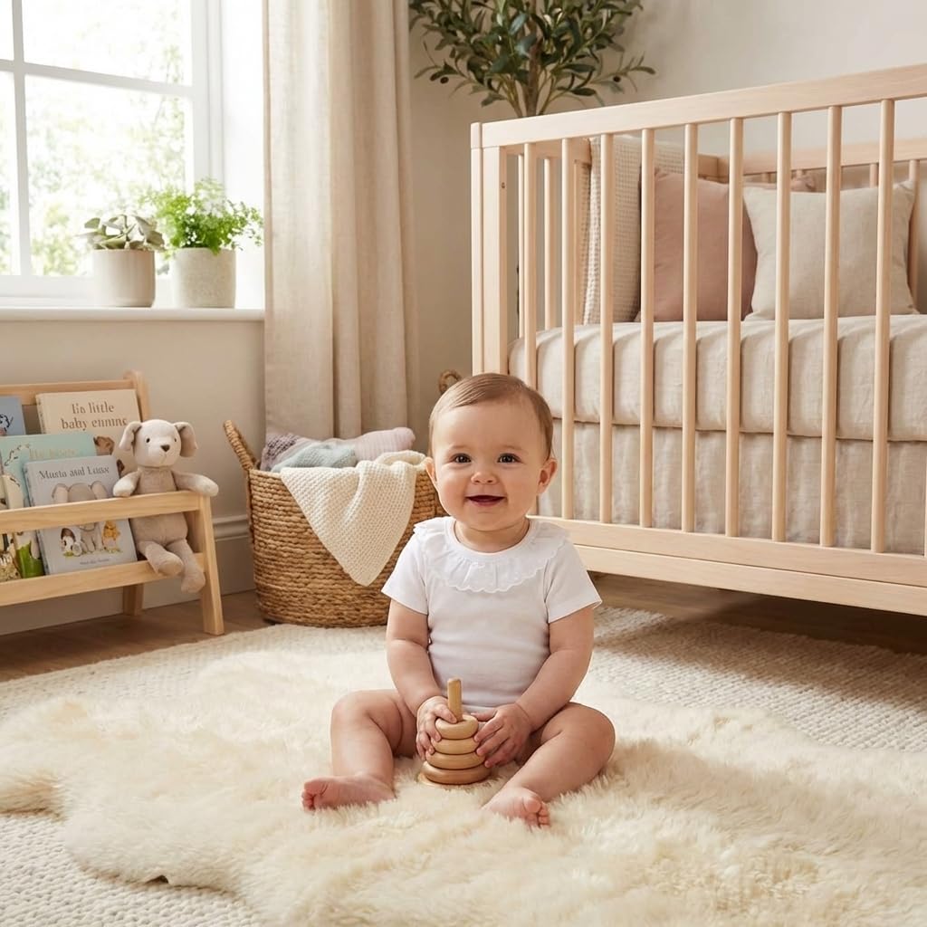 Babidu Body Maniche Corte Pizzo 6-9 Mesi Cotone Bianco