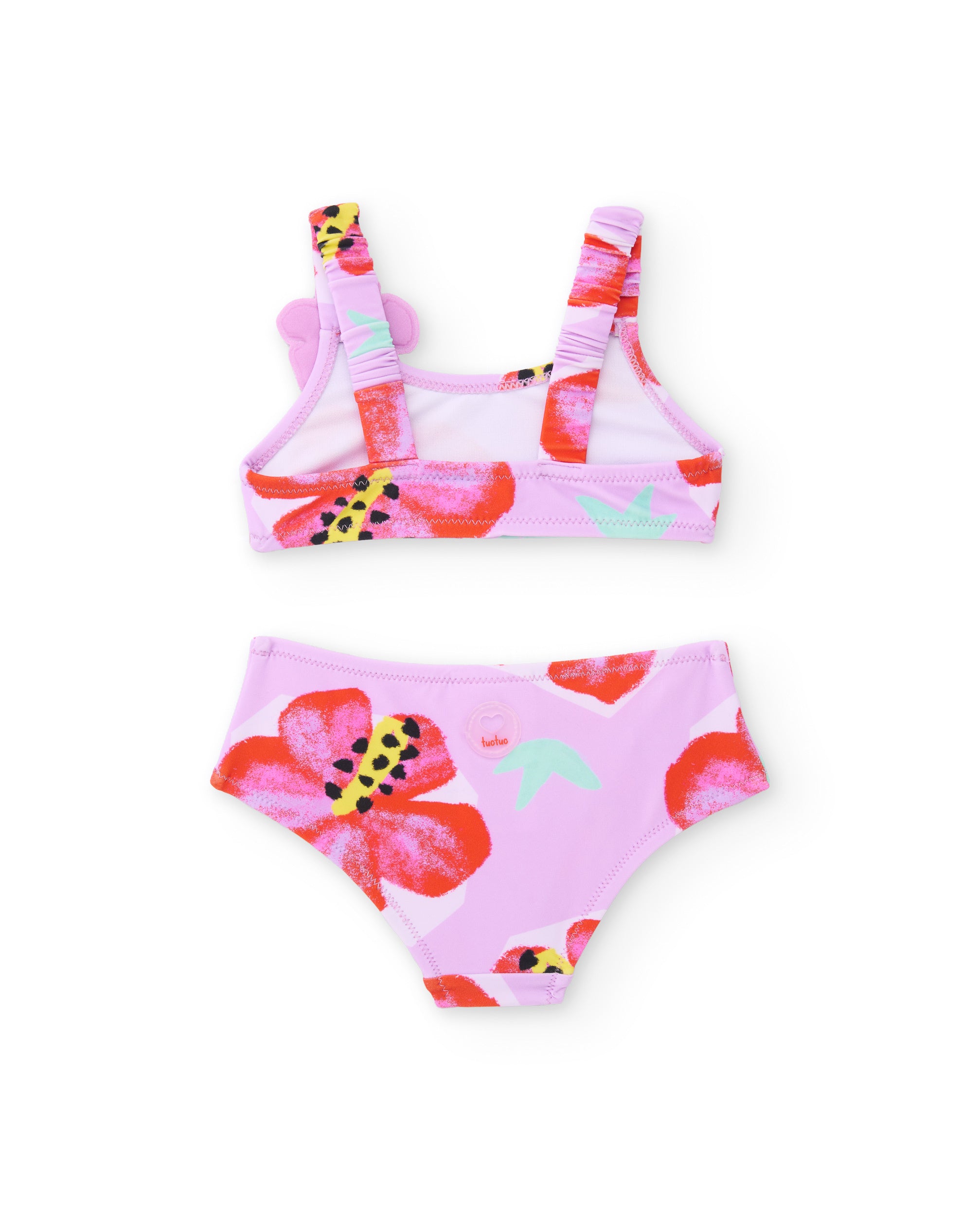Tuc Tuc bikini bambina fiori rosa
