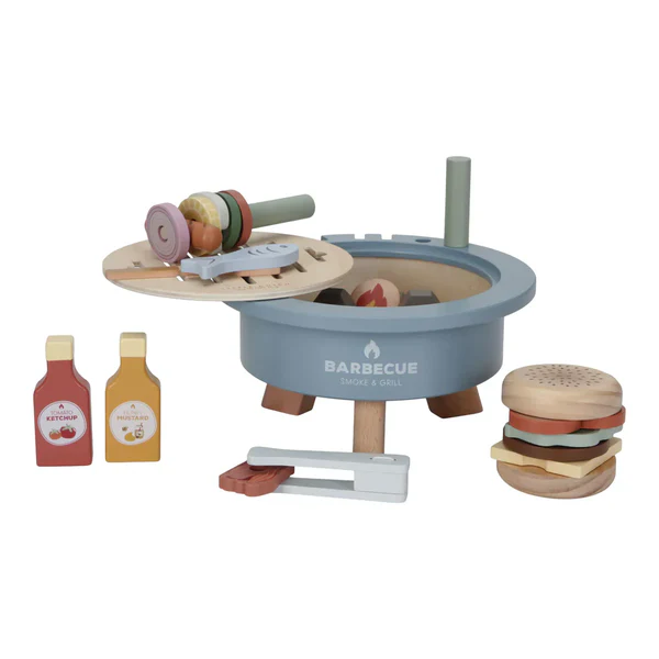 Little Dutch Barbecue set gioco legno 34 pezzi