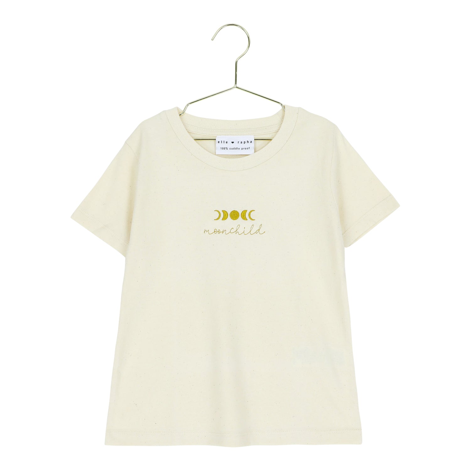 Ella and Rapha Moonchild t-shirt avorio cotone organico bimbo