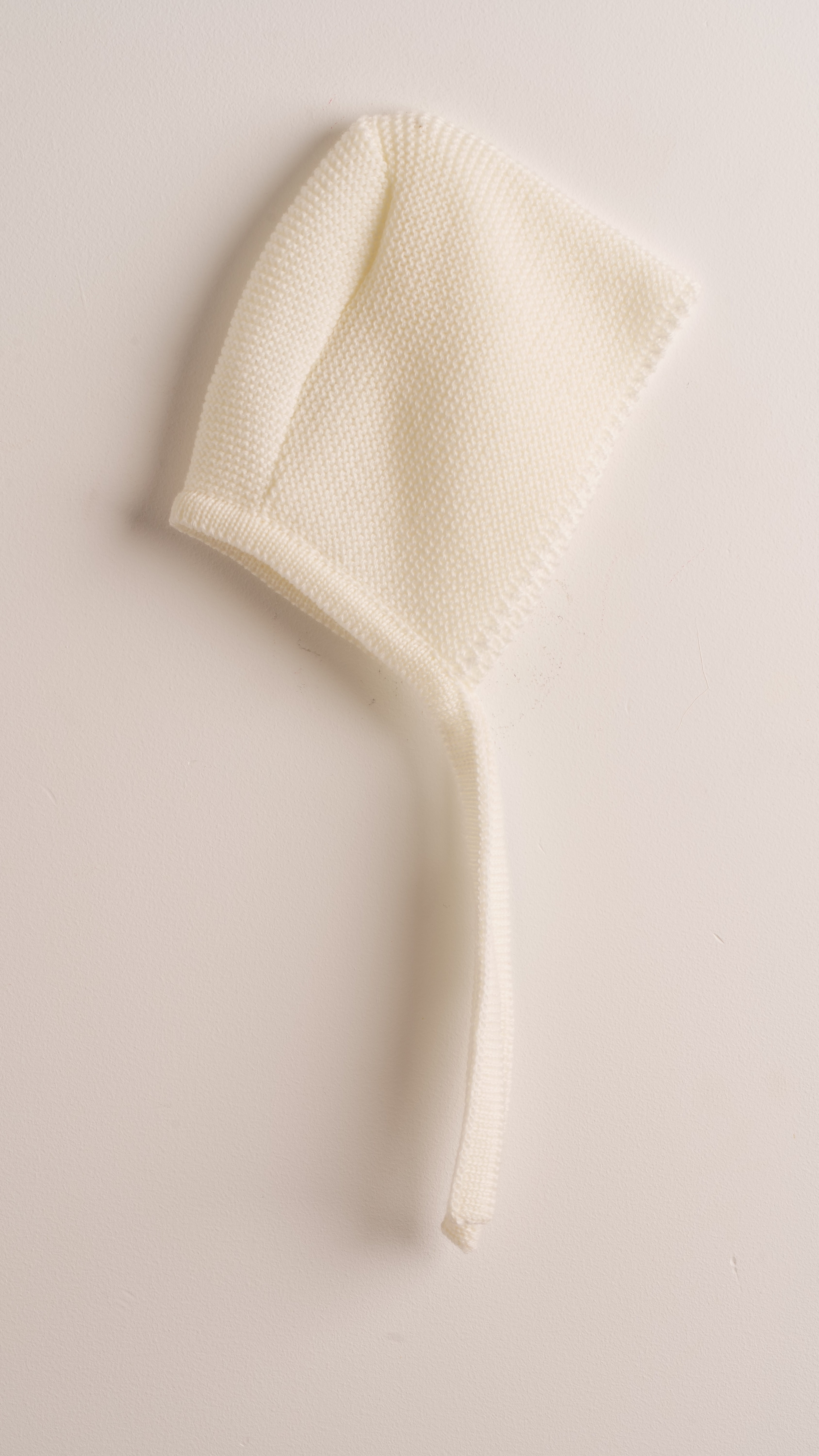 Babyhood merino cuffia neonato avorio lana