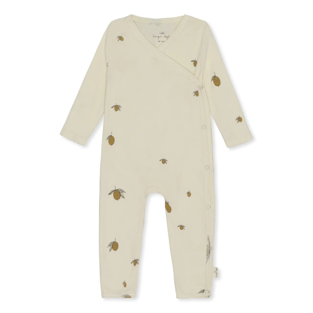 Konges Slojd Lemon tutina kimono cotone organico neonato