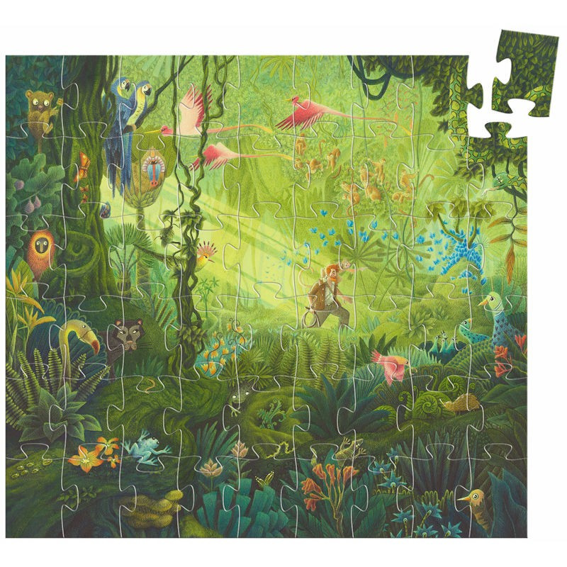 Djeco Silhouette In the Jungle Puzzle 54 Pezzi