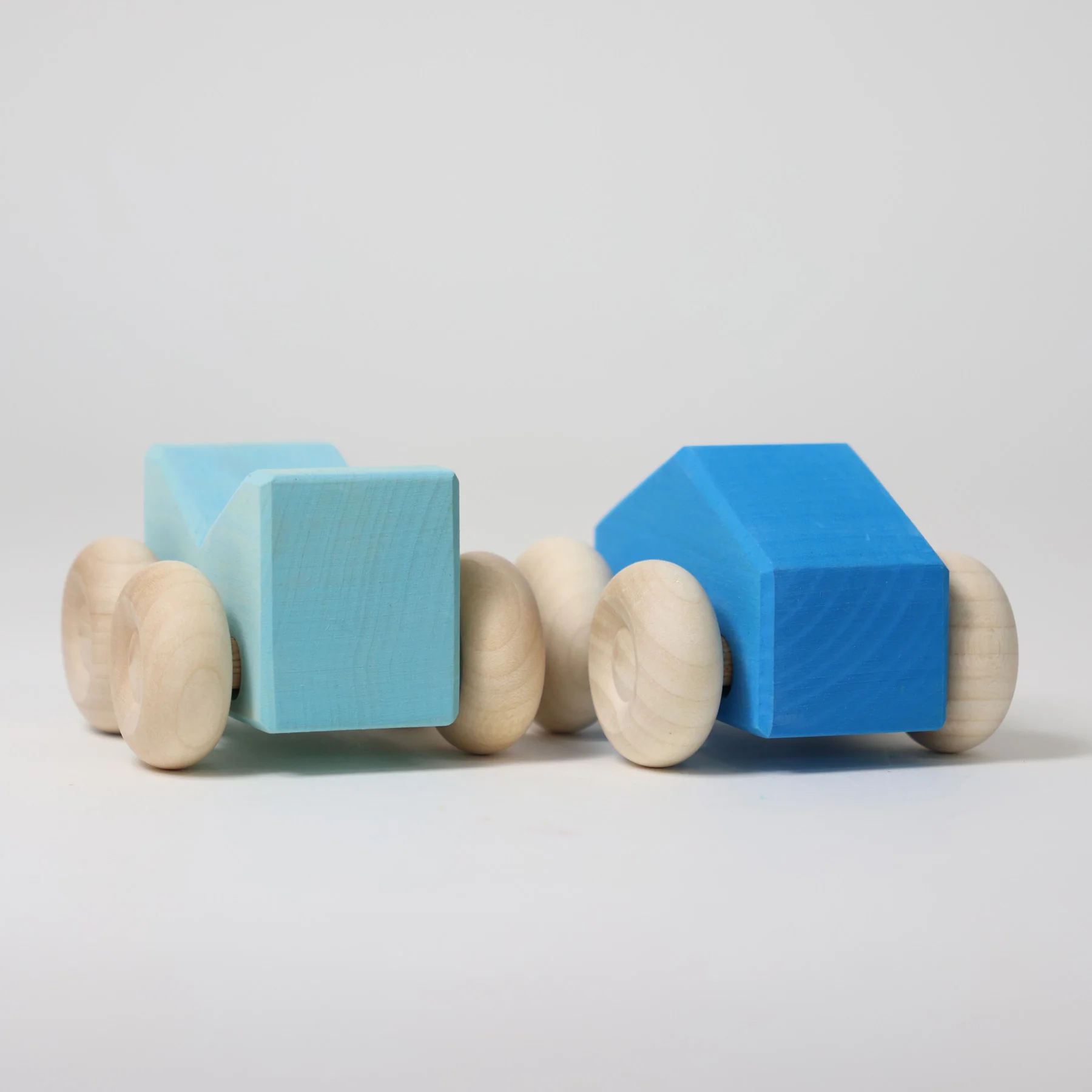 Grimm's Macchinine Impilabili Legno Blu Set 2 Pezzi