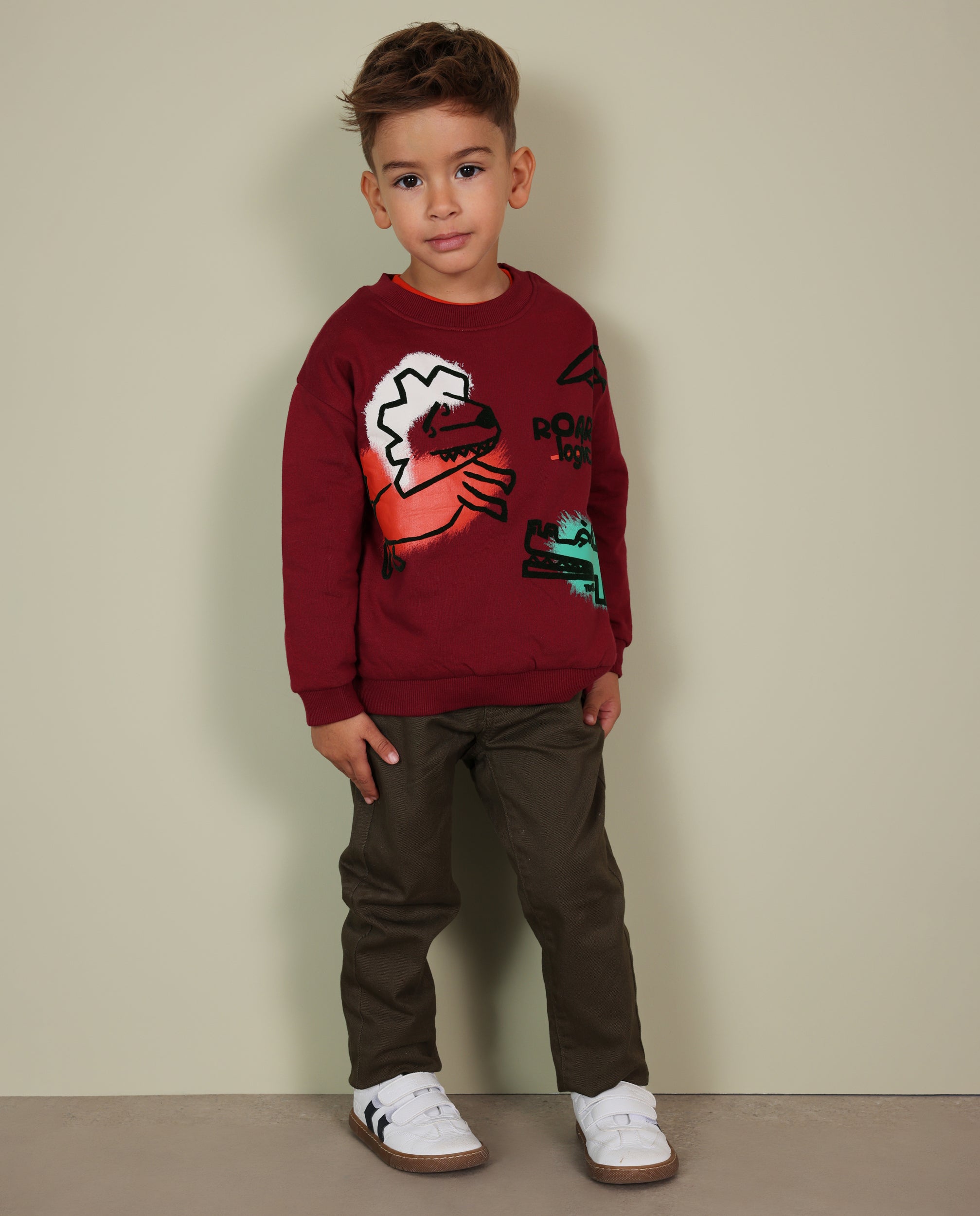 Tuc Tuc Pantaloni Bambino Verde Oliva Tasche Twill