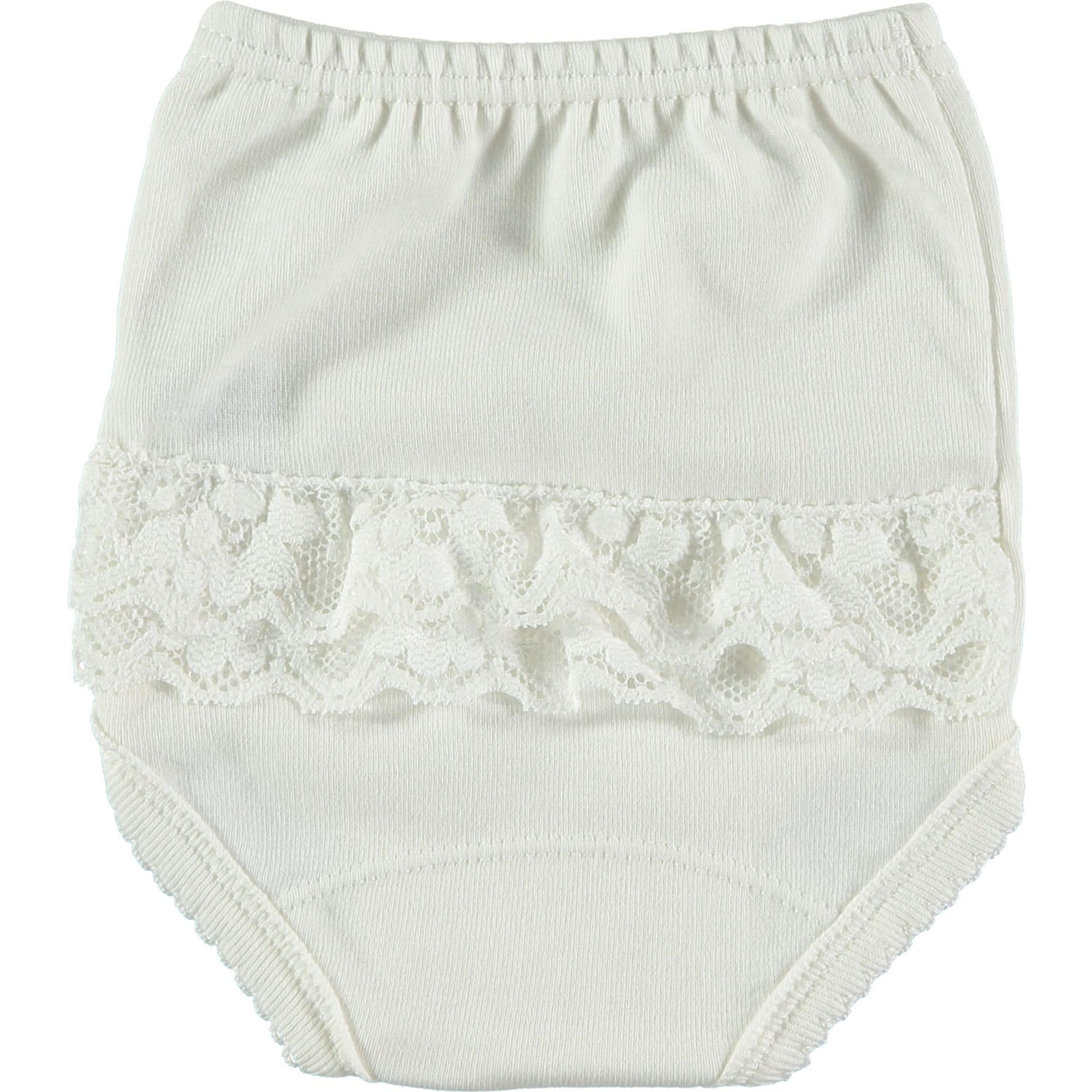 Babidu Volant Pizzo Copripannolino Cotone Bianco 12 Mesi