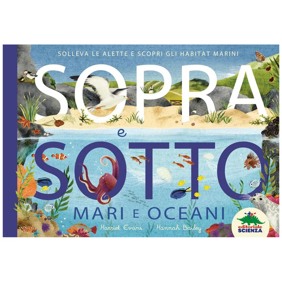 Sopra e Sotto Mari e Oceani libro pop-up con alette
