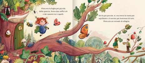 Emme Edizioni Flora Minuscola Bambina Foglia libro 3 anni