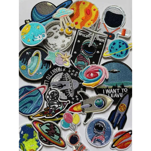 Slugs & Snails Space toppe termoadesive spazio ricamate