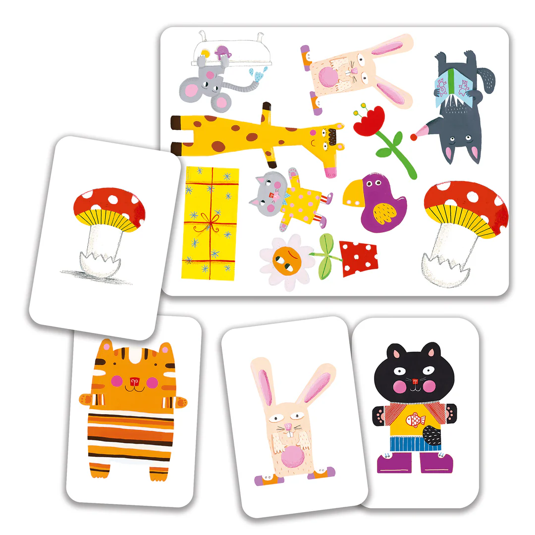 Djeco Minimatch gioco carte animali 3 anni