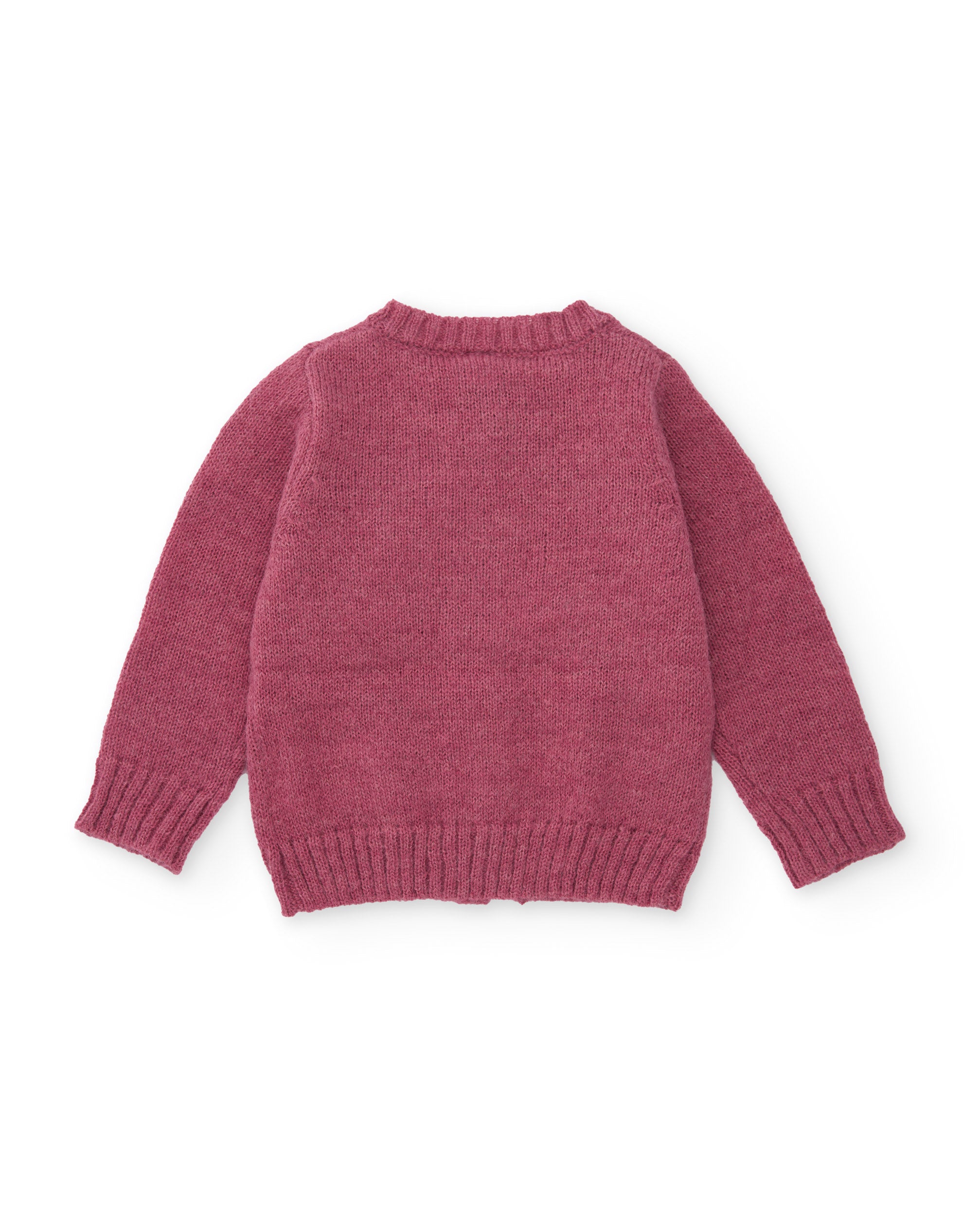 Tuc Tuc NY Fun cardigan bimba viola panda ricamato