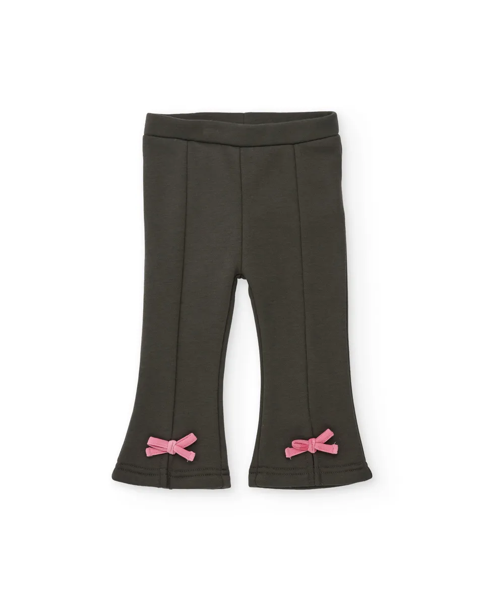 Tuc Tuc pantalone felpa bimba fiocchi grigio