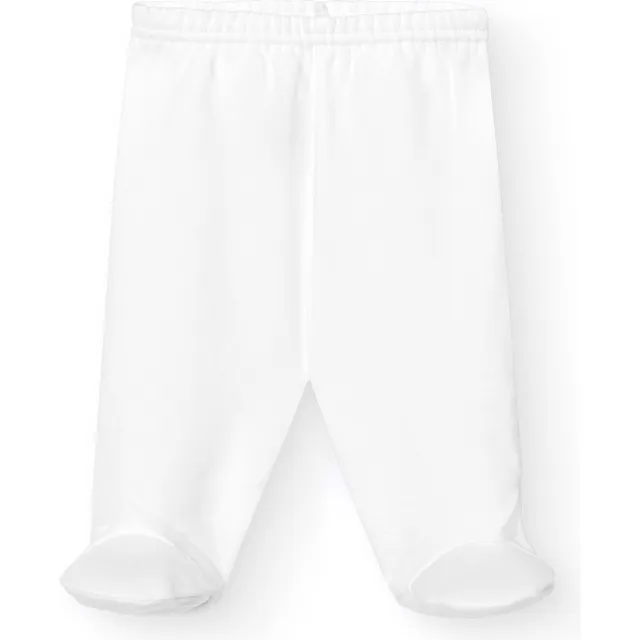 Babidu leggings neonato cotone con piedini invernali