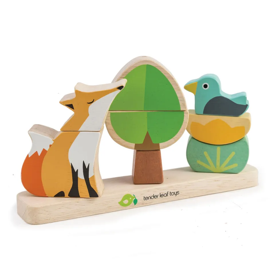 Tender Leaf Forest impilabile magnetico legno 18 mesi+