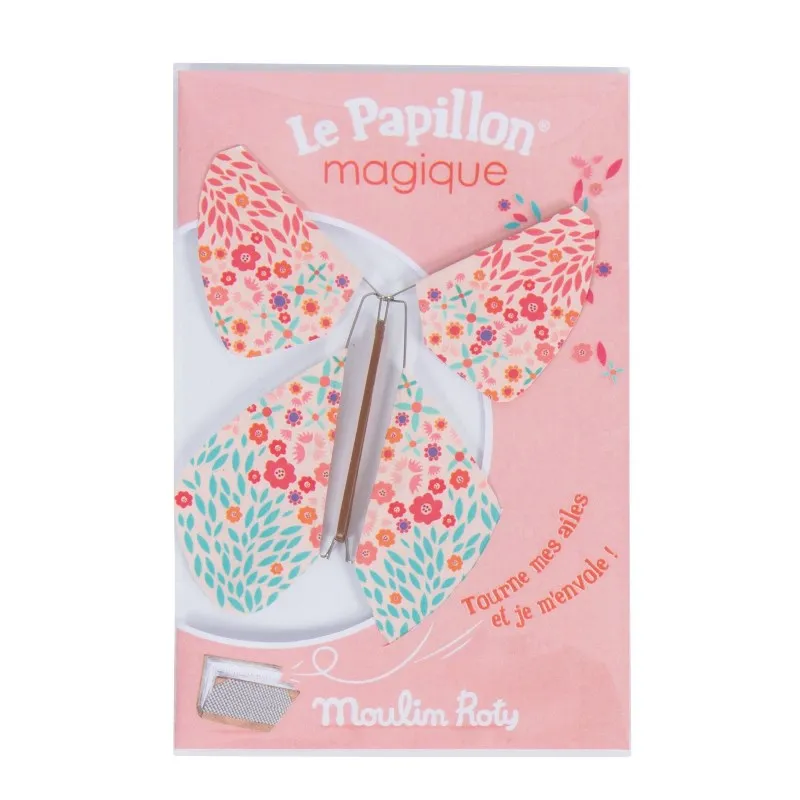 Moulin Roty Les Petites Merveilles farfalla magica rosa carta