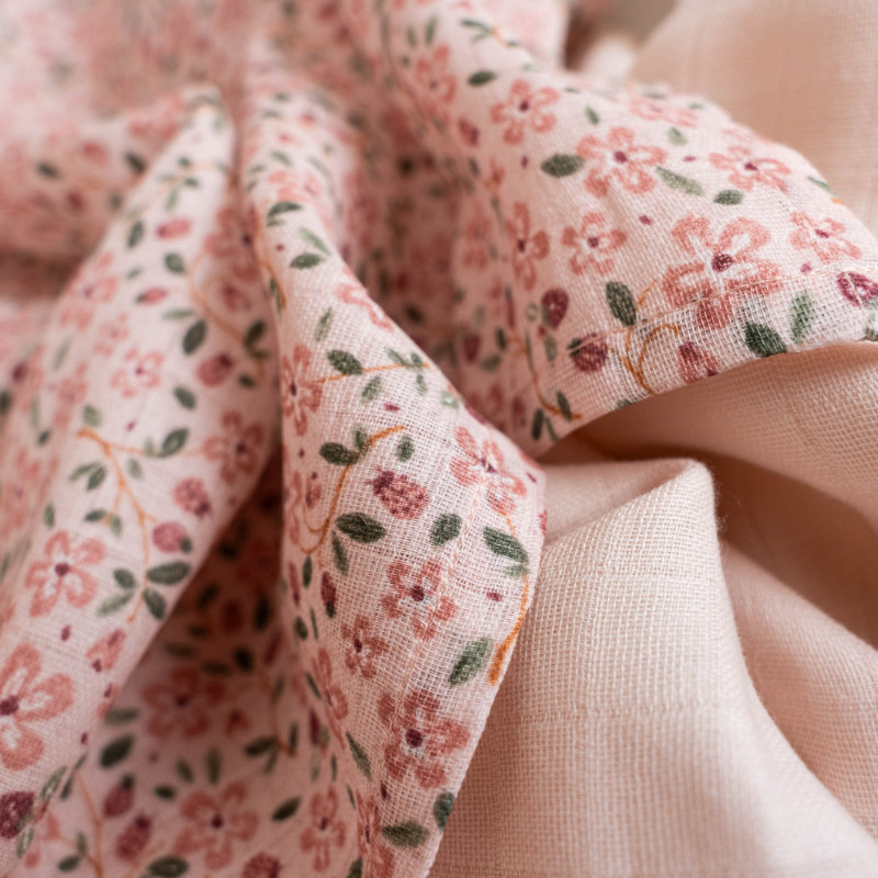 Little Dutch Fairy Floral teli mussola cotone 70x70 2 pezzi
