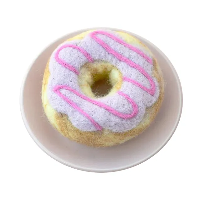 Tara Treasures Donut ciambella feltro rosa 9 cm