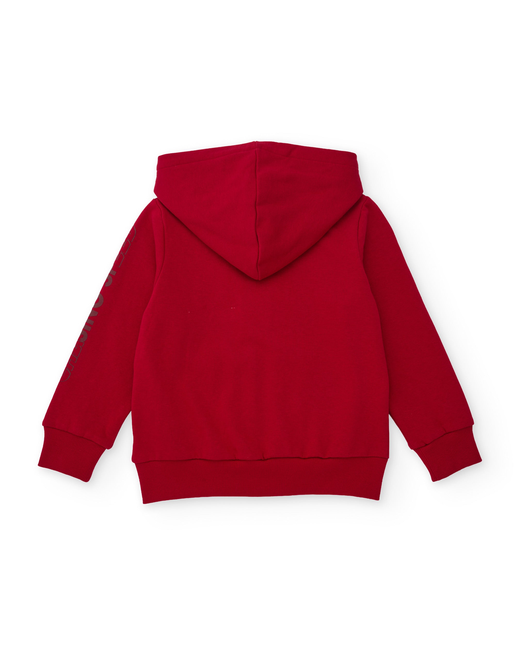 Tuc tuc felpa bambino rossa cappuccio zip