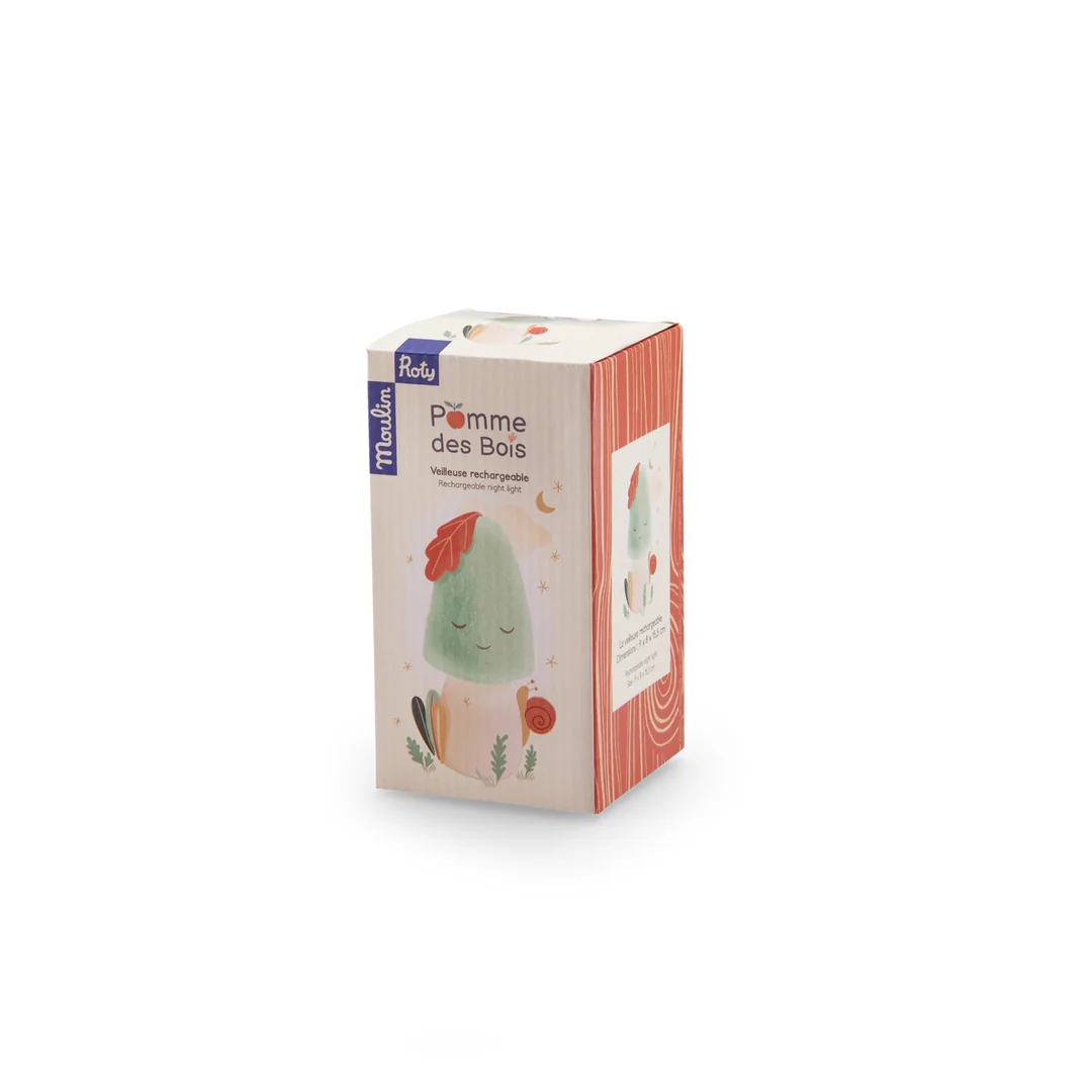 Moulin Roty Pommes des Bois luce notturna fungo ricaricabile