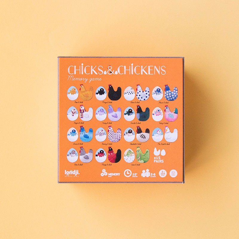 Londji Chicks & Chickens memo 30 carte galline