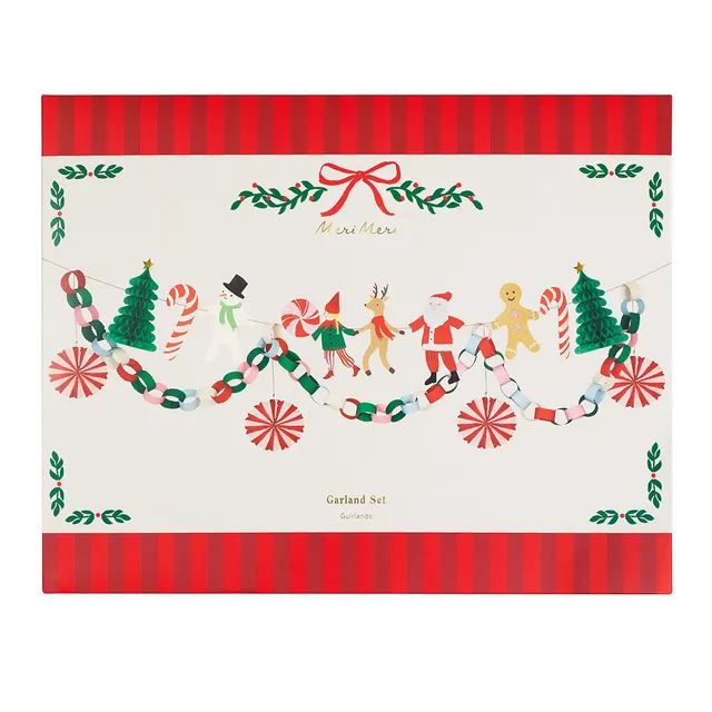 MeriMeri Jolly Christmas ghirlanda natalizia 6 pezzi 3D