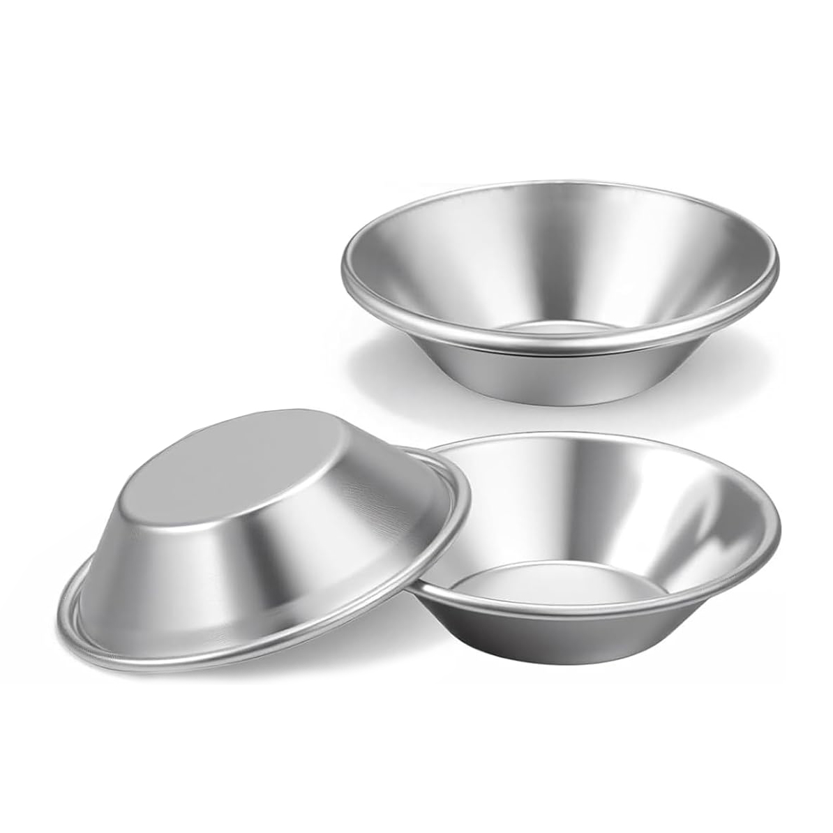 Set 3 mini pirottini alluminio alimentare 7 cm