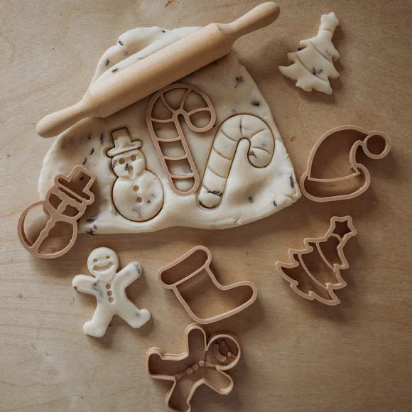 Kinfolk & Co Mini Natale Set 6 Formine Eco Pasta Modellabile