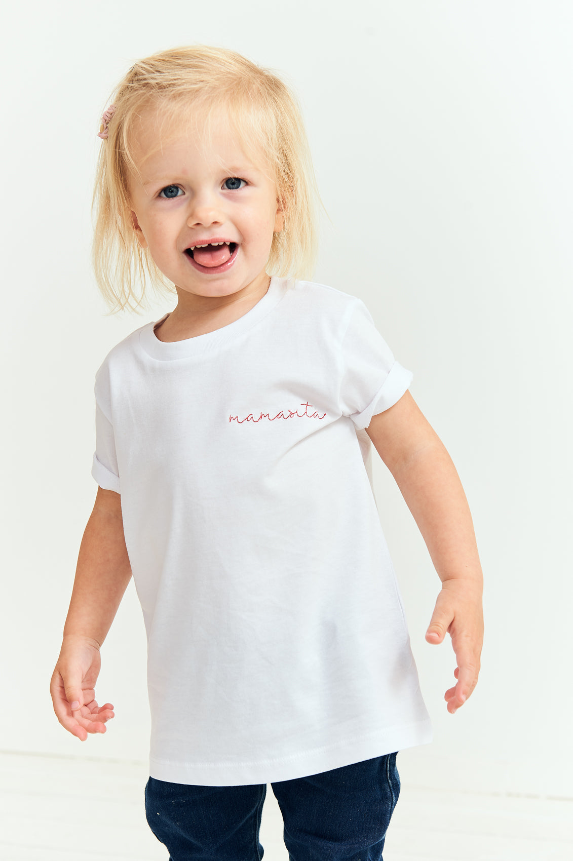 Ella and Rapha Mamasita t-shirt bianca cotone 3-14 anni