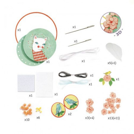 Djeco Do It Yourself acchiappasogni gatto kit creativo 7 anni