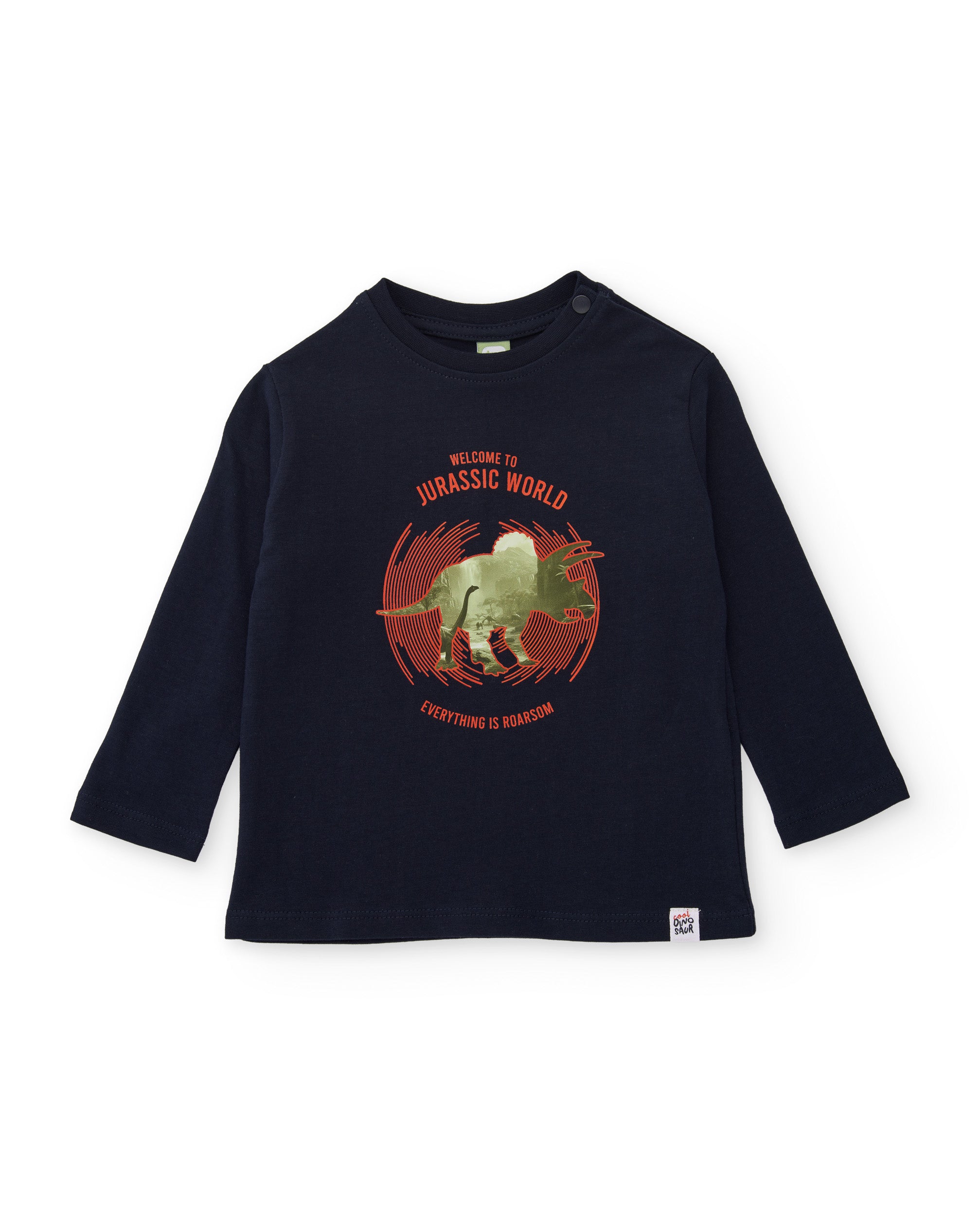 Tuc tuc Cool Dinosaur maglia manica lunga blu dinosauro