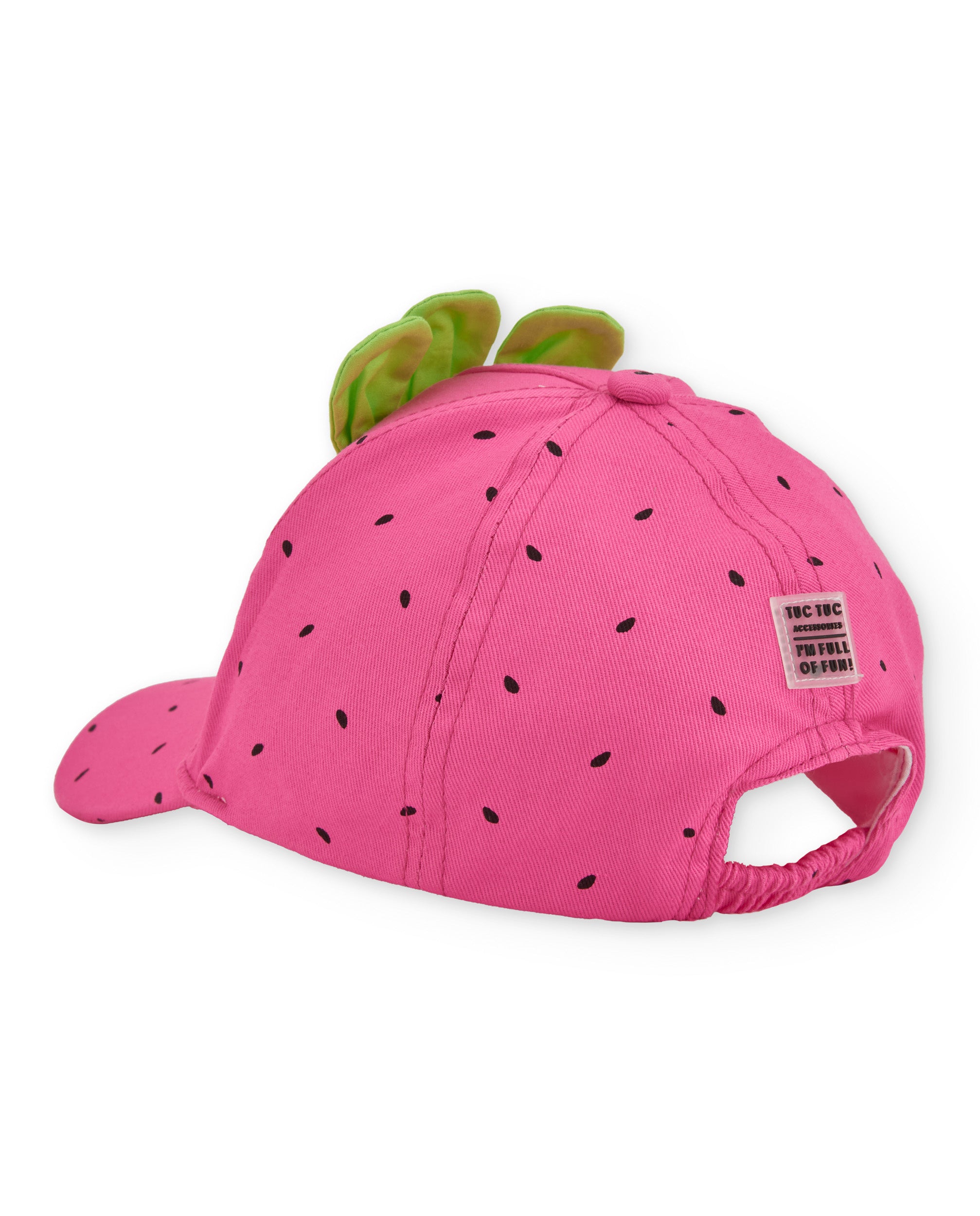 Tuc Tuc cappello bambina rosa foglie con visiera