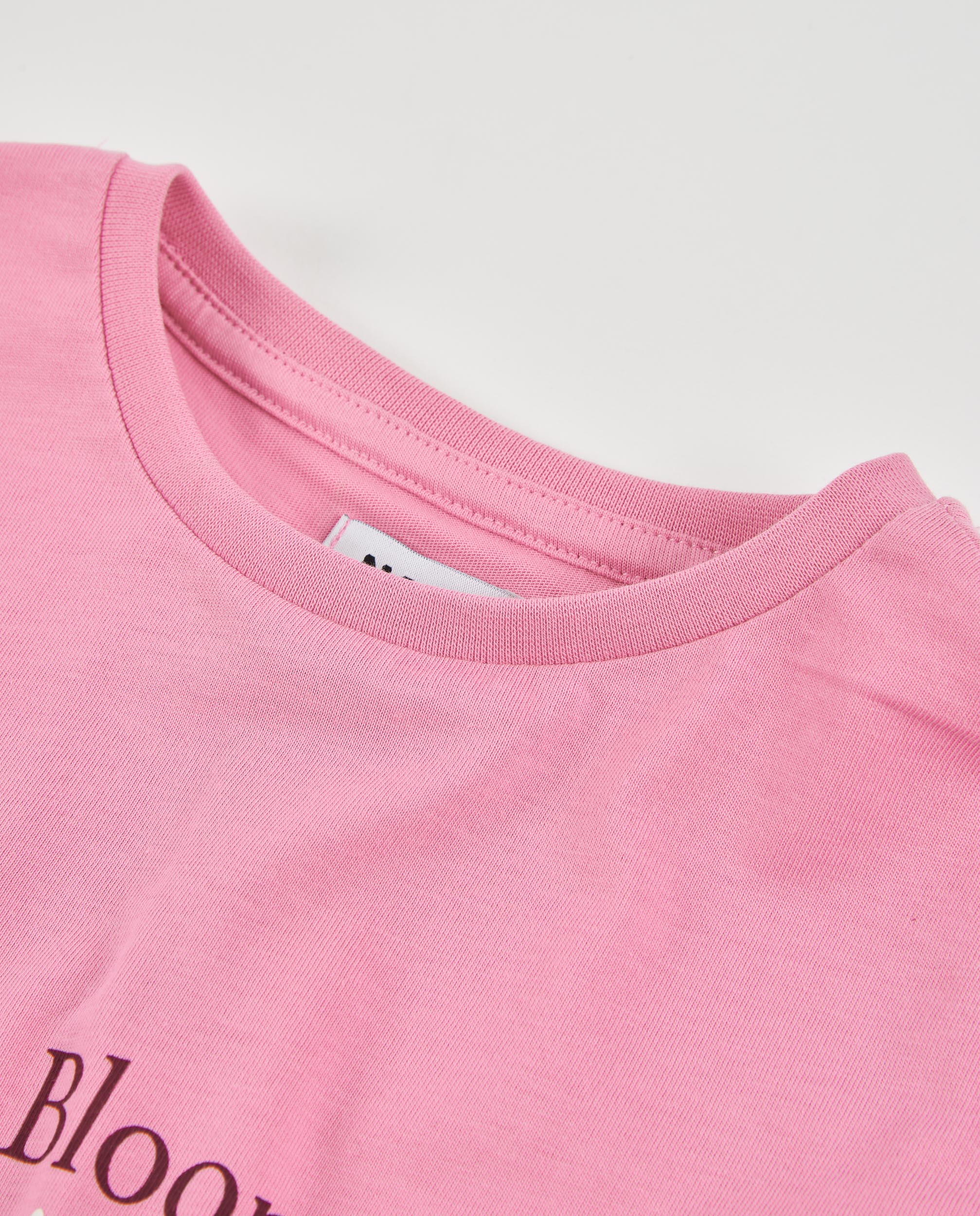 Tuc Tuc maglia bambina rosa ricamo fiori manica lunga