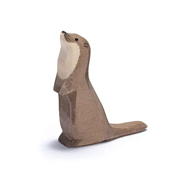 Ostheimer Lontra in Piedi figura in legno H 7 cm