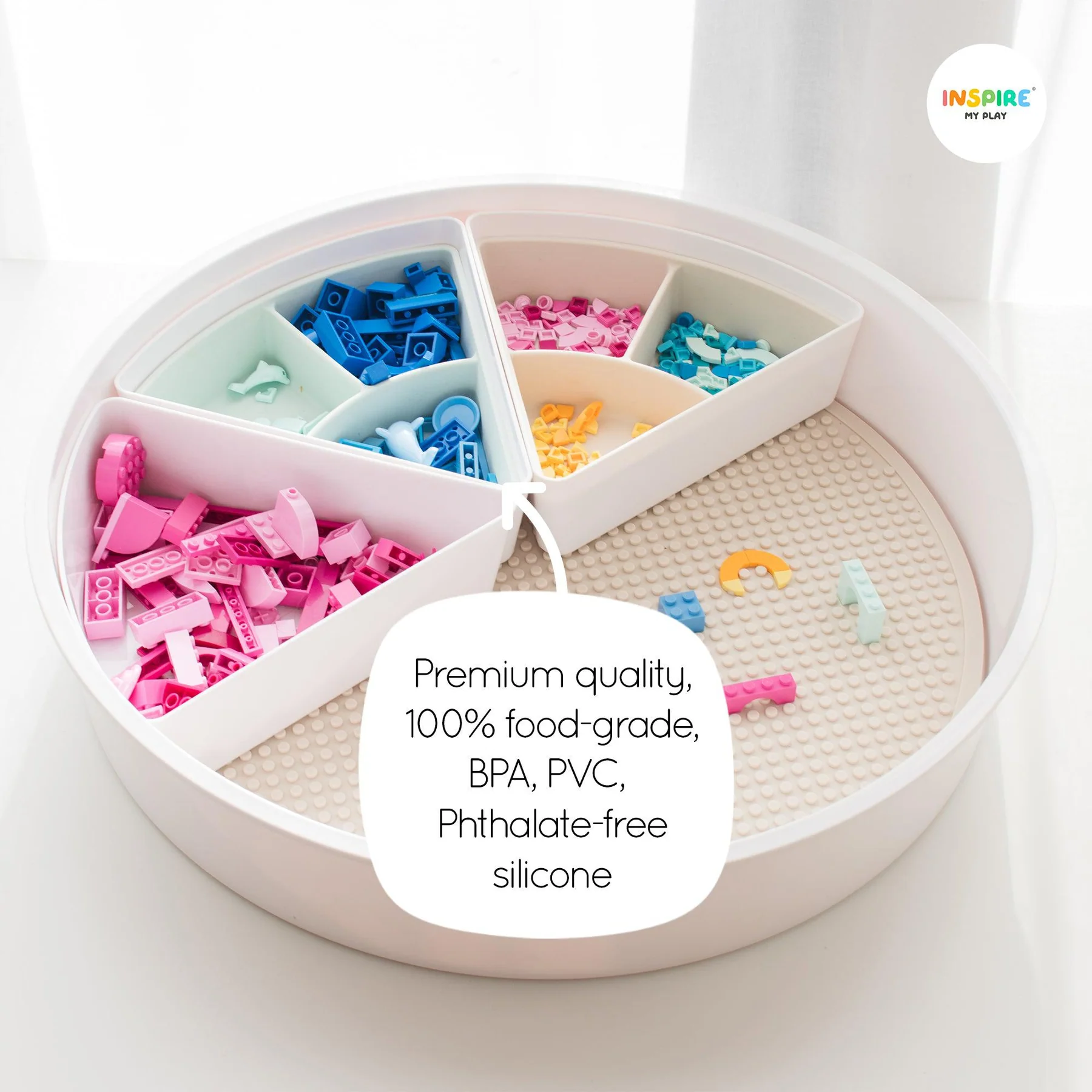 Inspire My Play PlayTry inserti silicone verde 3 pz