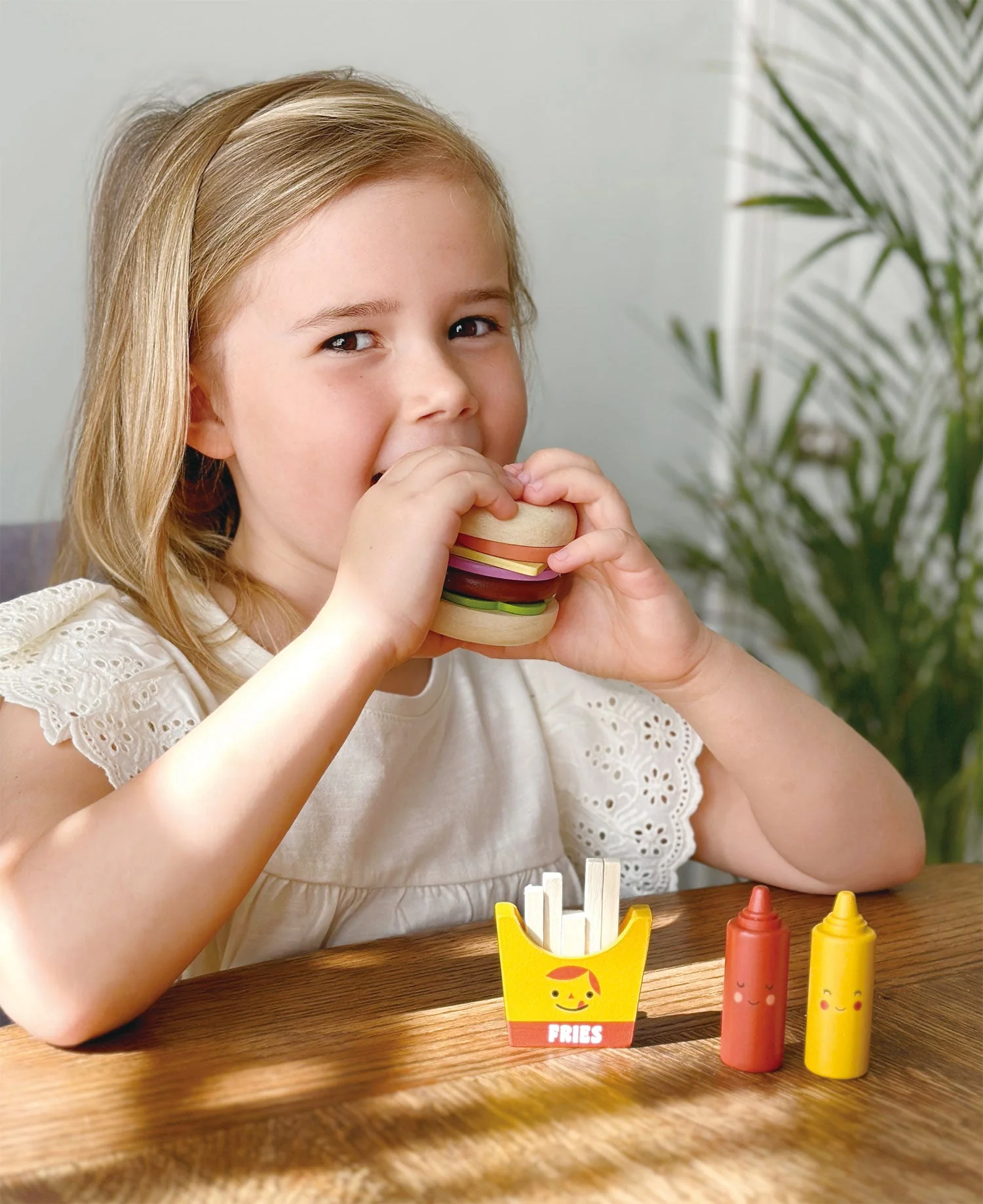 Take-out Burger set hamburger giocattolo legno