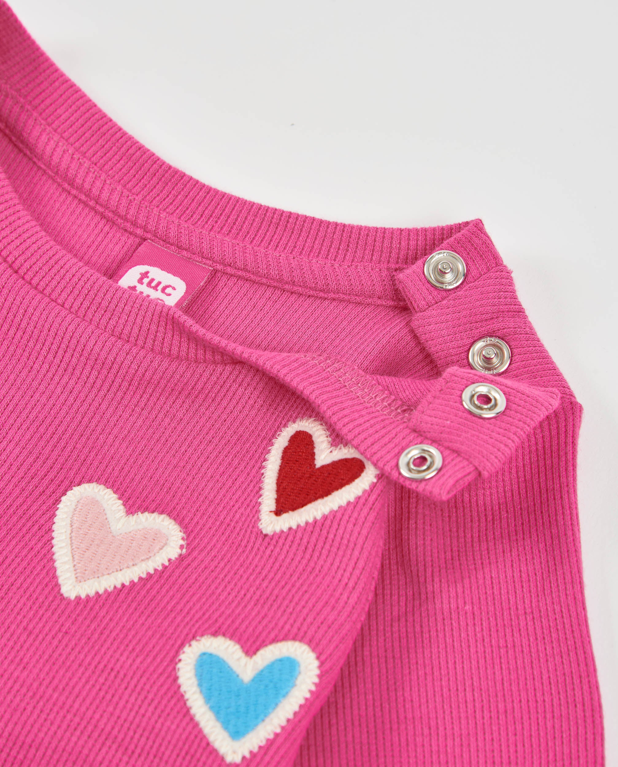 Tuc Tuc maglia bambina rosa maniche lunghe cuori