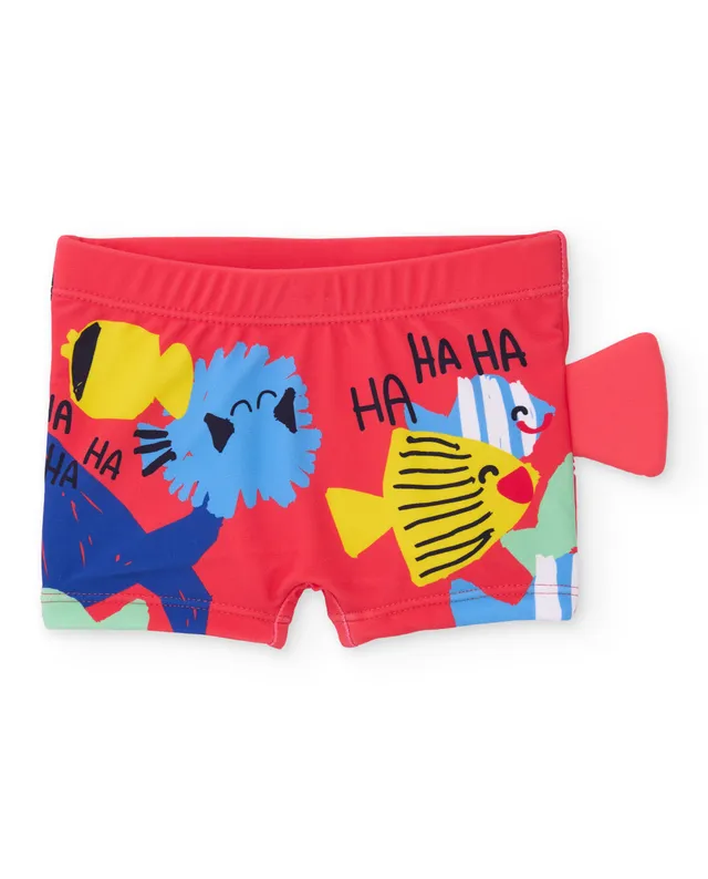 Tuc Tuc boxer mare bambino rosso pesci pinna