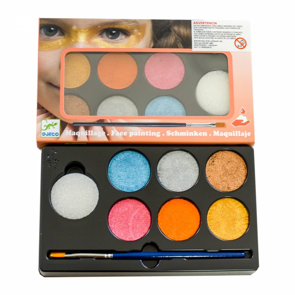 Djeco Set Trucchi Viso Bimbi Glitter 6 Colori