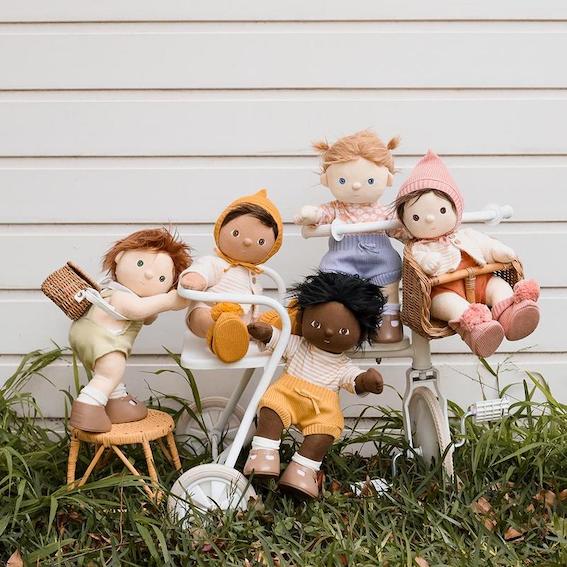 Olli Ella Dinkum Dolls Pea Bambola Morbida Snodabile