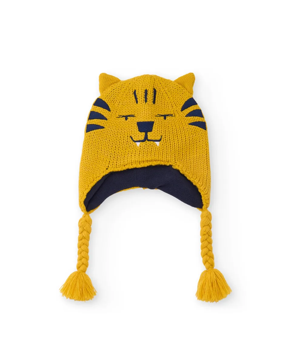 Tuc Tuc Capuccino cappello bambino giallo tigre orecchie