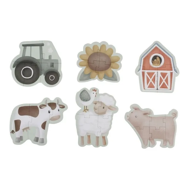 Little Dutch Little Farm puzzle 6 in 1 fattoria