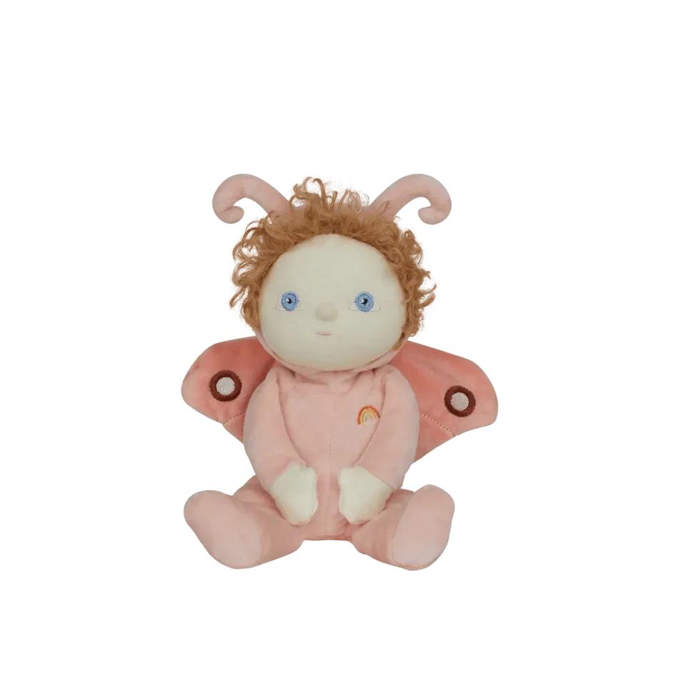 OlliElla Dinky Dinkums bambola Millie Moth 22 cm pesca