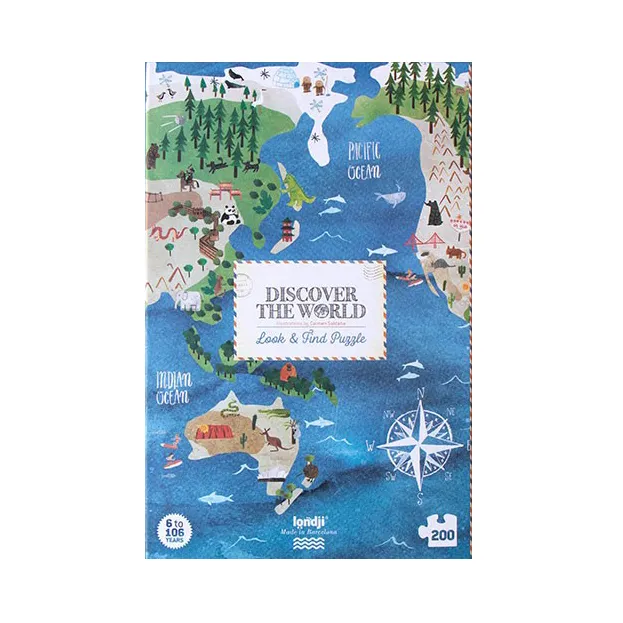 Londji Discover the World puzzle 200 pezzi mondo