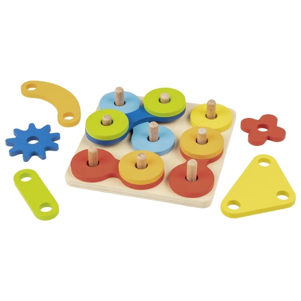 Goki impilabile multifunzione gioco legno 69 pezzi