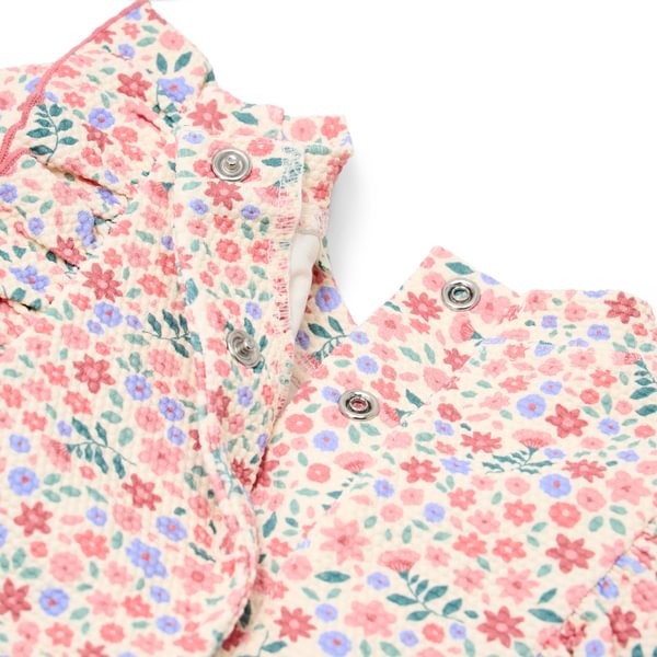 Little Dutch costume mare bambina rosa fiori UPF 40+ manica corta