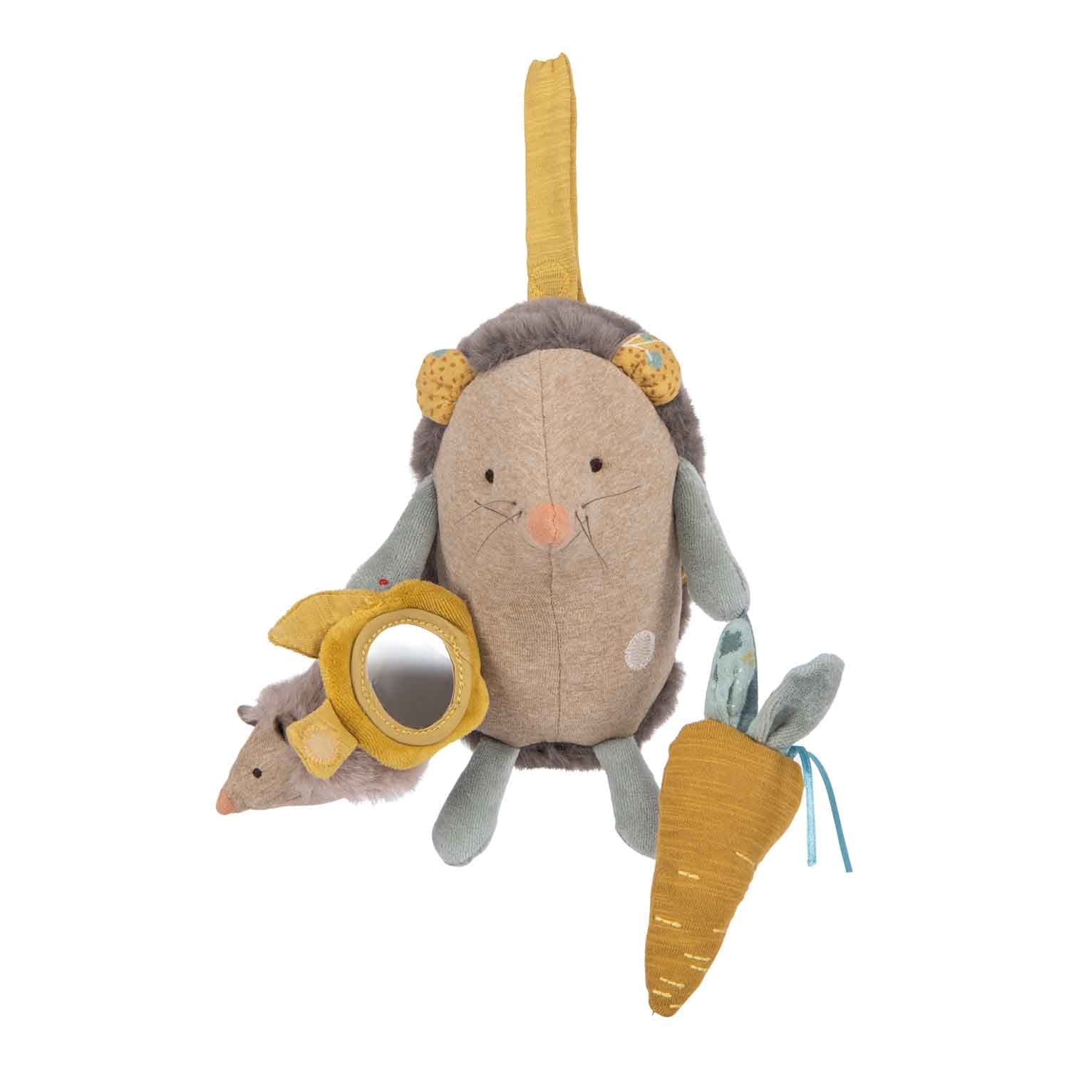 Moulin Roty Trois Petits Lapins peluche riccio 35 cm