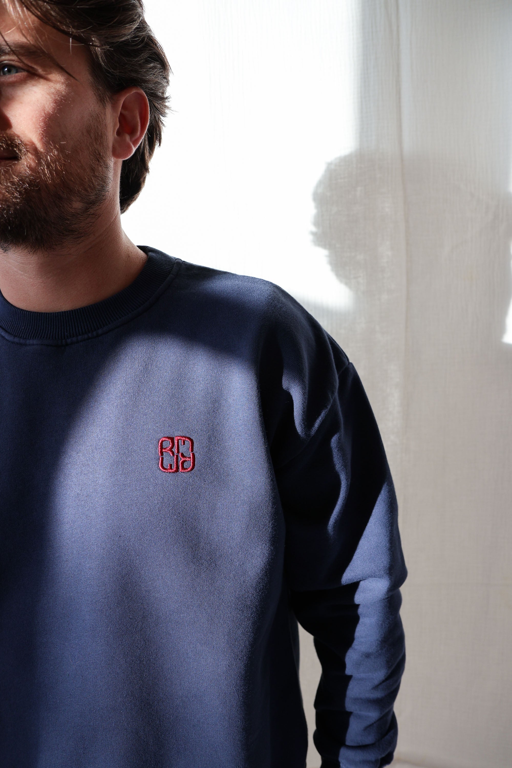 Ella and Rapha Icon felpa uomo blu inchiostro loose fit