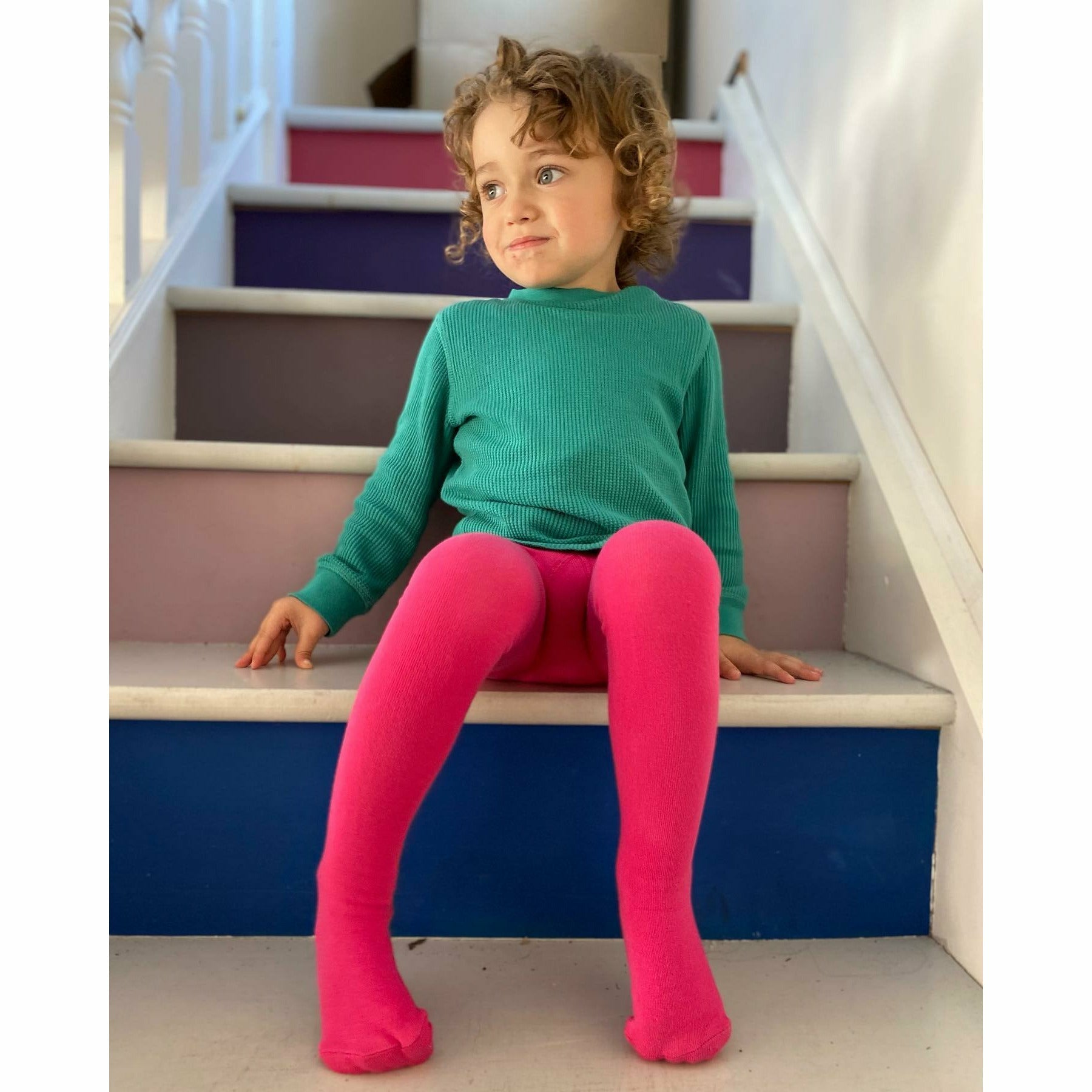 Slugs & Snails collant bimba fucsia cotone bio